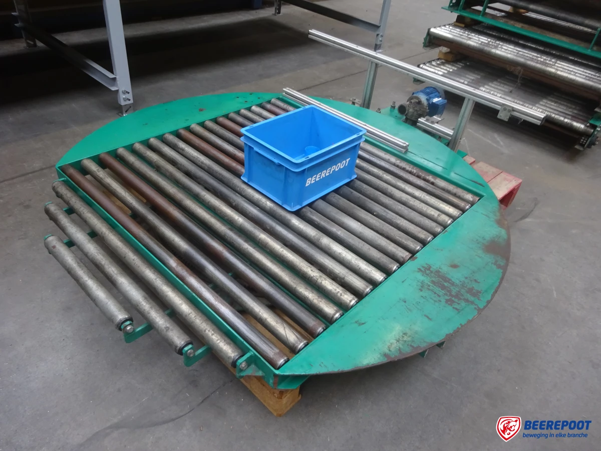 Roterende rollenbaanwissel